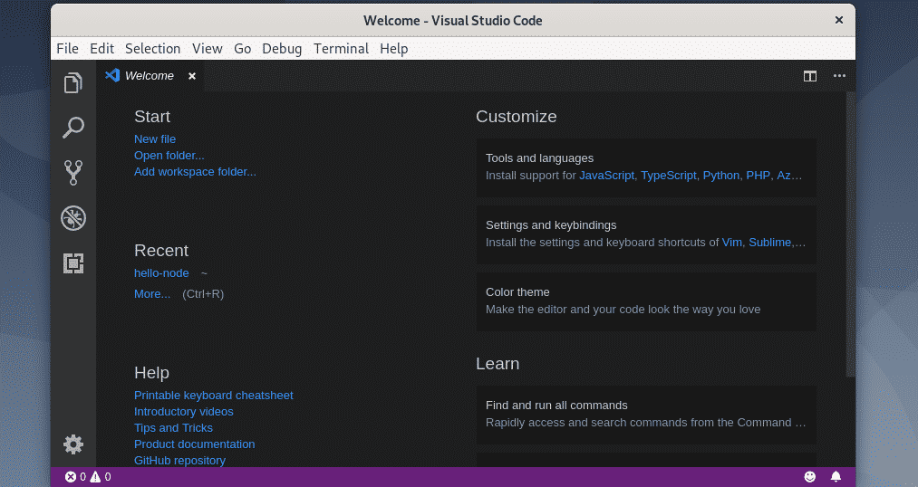 Visual studio file c