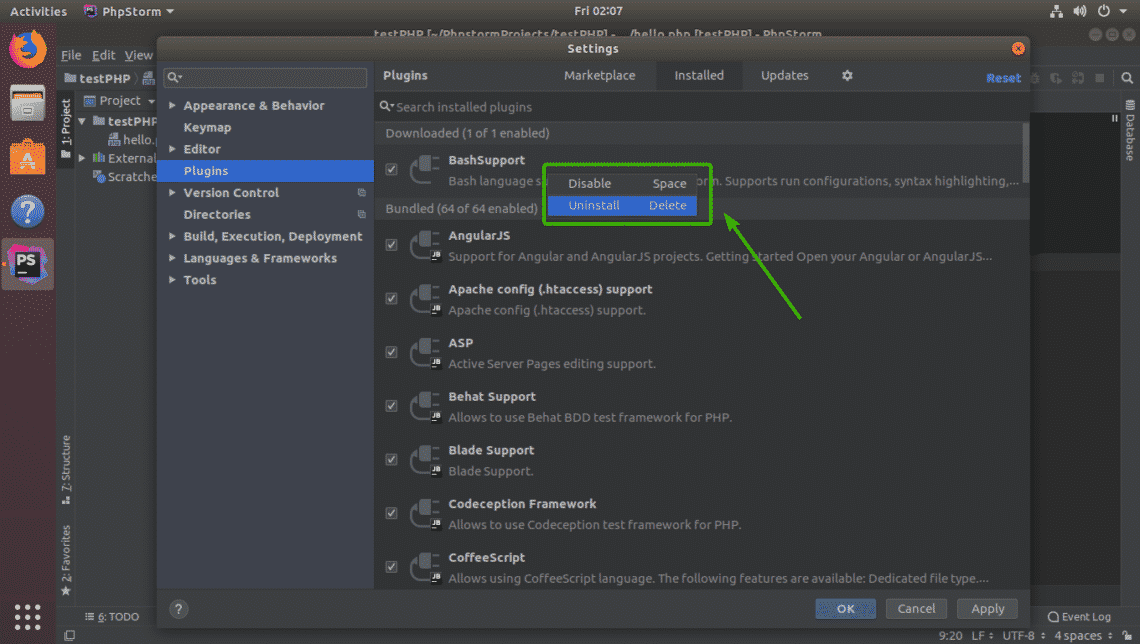 Enabled plugins. PHPSTORM. PHPSTORM плагины. PHPSTORM Интерфейс. Editor PHPSTORM.