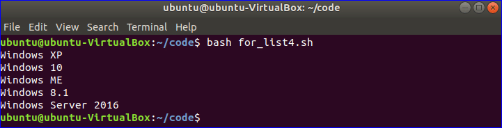 Bash Loop Through a List of Strings Onet IDC