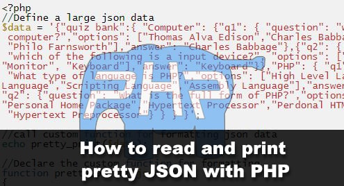 Glow Afdæk Spis aftensmad How to read and print pretty JSON with PHP - Onet IDC Onet IDC