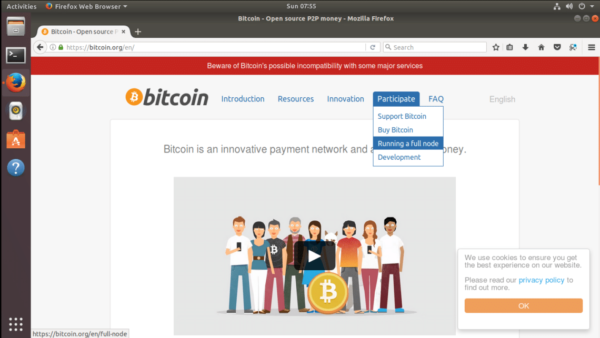 bitcoincore website